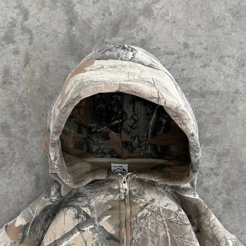Hoodie Camouflage - Avec fermeture Ma boutique