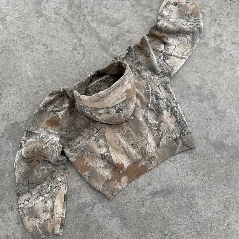 Hoodie Camouflage - Avec fermeture Ma boutique