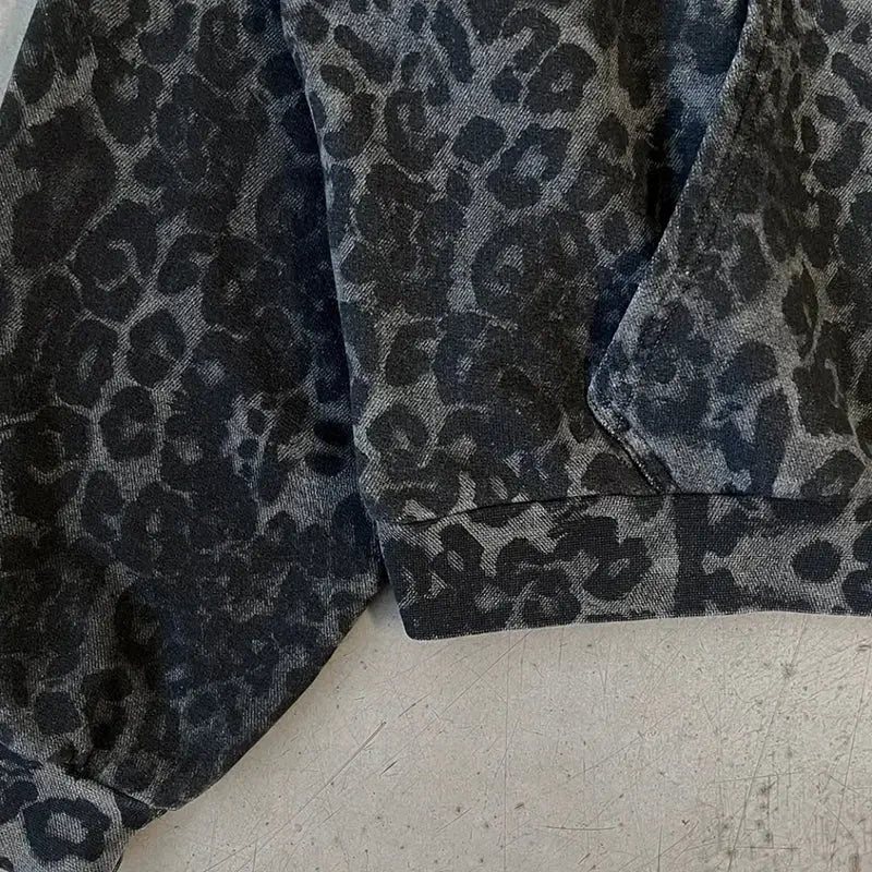 Hoodie Léopard - Avec Fermeture Ma boutique