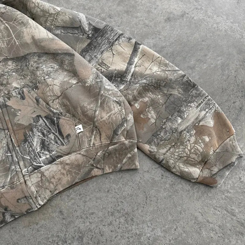 Hoodie Camouflage - Avec fermeture Ma boutique