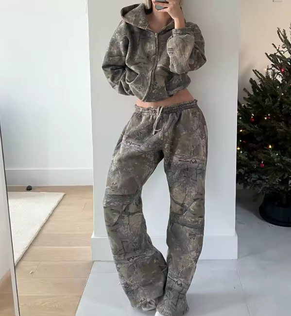 Hoodie Camouflage Avec fermeture - Lysee Shop